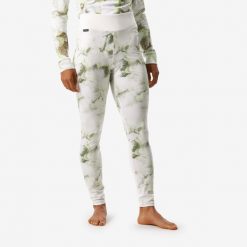 Legginsy termoaktywne narciarskie damskie Wedze BL 500. Bielizna sportowa damska WED'ZE, bez wzorów, z elastanu. W wyprzedaży za 34.99 zł.