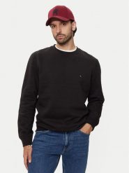 Tommy Hilfiger Bluza Essential MW0MW37232 Czarny Regular Fit. Czarne bluzy męskie Tommy Hilfiger, l, bez wzorów, z bawełny, bez ramiączek, bez kaptura. Za 269.99 zł.