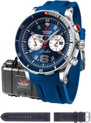 Zegarek męski Vostok Europe 6S21-510A583S niebieski. Niebieskie zegarki męskie Vostok Europe, bez wzorów. Za 4,432.80 zł.
