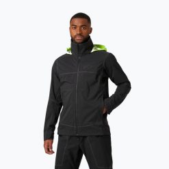 Kurtka żeglarska męska Helly Hansen HP Foil Shell. Czarne kurtki męskie Helly Hansen, m, bez wzorów, bez kaptura. Za 839.99 zł.