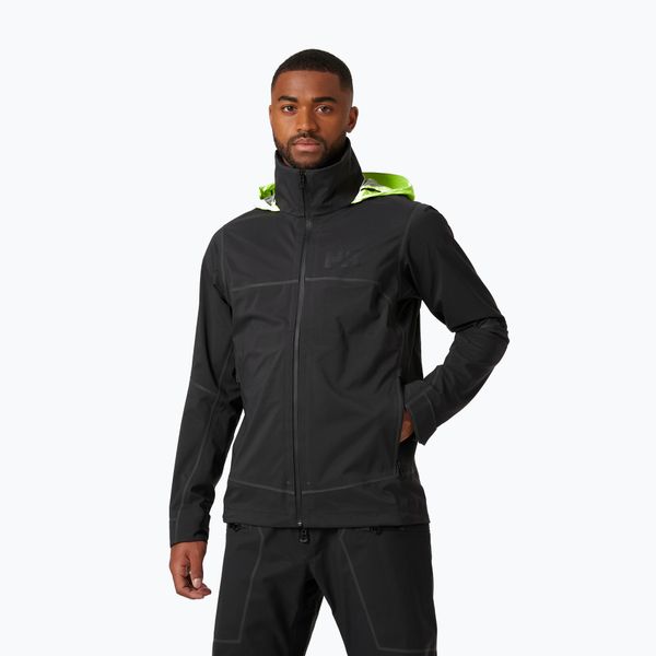 Kurtka żeglarska męska Helly Hansen HP Foil Shell. Czarne kurtki męskie Helly Hansen, m, bez wzorów, bez kaptura. Za 839.99 zł.