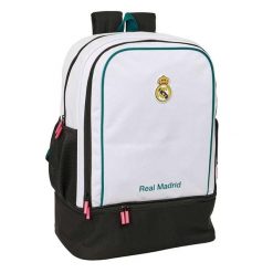 Real Madryt plecak sportowy szkolny backpack. Białe plecaki męskie REAL MADRID, bez wzorów, z materiału, sportowe. Za 279.00 zł.