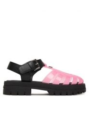 Tommy Jeans Sandały Tjw Jelly Fisherman Sandal EN0EN02949 Różowy. Czerwone sandały damskie Tommy Jeans, bez wzorów, z jeansu, bez obcasa, na płaskiej podeszwie, bez zapięcia. Za 409.99 zł.