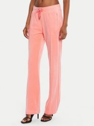 Juicy Couture Spodnie dresowe Tina JCAPW045 Pomarańczowy Regular Fit. Brązowe spodnie dresowe damskie Juicy Couture, bez wzorów, z dresówki. Za 399.99 zł.