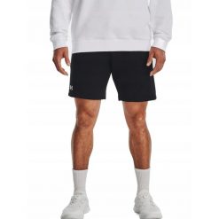 Spodenki dresowe na co dzień na trening UNDER ARMOUR sportowe. Czarne buty sportowe męskie Under Armour, bez wzorów, z dresówki, bez zapięcia, na fitness i siłownię. Za 137.00 zł.