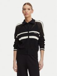Guess Bluza V6GR08 Z0729 Czarny Regular Fit. Czarne bluzy damskie Guess, xl, z aplikacjami, z syntetyku, bez ramiączek, bez kaptura. Za 381.99 zł.