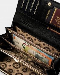 Zestaw prezentowy Peterson skórzany czarny PTN ZD7. Czarne portfele damskie Peterson, ze skóry. Za 89.09 zł.