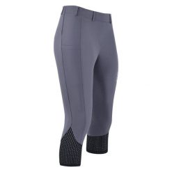 Legginsy jeździeckie 3/4 z pełnym silikonem damskie Euro-Star Venta. Czarne legginsy damskie EURO-STAR, bez wzorów. Za 329.50 zł.