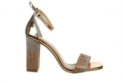 Sandały Bayla-187 2521 Rose 187230, Różowe złoto, Skóra ekologiczna - 40. Żółte sandały damskie Bayla, bez wzorów, z materiału, bez obcasa, bez zapięcia. W wyprzedaży za 179.10 zł.