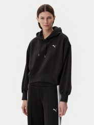 Puma Bluza Ess 629746 Czarny Relaxed Fit. Czarne bluzy damskie Puma, l, bez wzorów, z bawełny, bez ramiączek, bez kaptura. Za 189.99 zł.