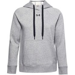 Damska Bluza Z Kapturem Rival Fleece Hoodie. Szare bluzy damskie Under Armour, m, bez wzorów, bez ramiączek, z kapturem. Za 304.99 zł.
