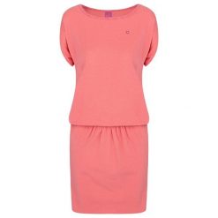 Damska Sukienka Loap Abvika L - Elegancja z Bawełny na Lato. Fioletowe sukienki damskie ZEAGLE, na lato, l, bez wzorów, z bawełny, eleganckie, bez kołnierzyka, bez ramiączek, dopasowane. Za 103.99 zł.