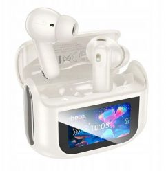 HOCO słuchawki bezprzewodowe bluetooth z ekranem dotykowym TWS ANC + ENC EQ21 białe. Białe słuchawki bezprzewodowe Hoco. Za 61.64 zł.
