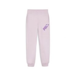 Spodnie Puma Power Tr. Fioletowe spodnie dresowe damskie Puma, bez wzorów, sportowe, długie. Za 152.99 zł.