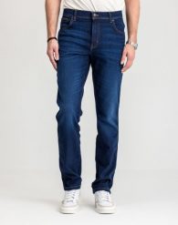 MESKIE SPODNIE WRANGLER TEXAS SLIM NIGHT SHADE 112350865. Jeansy męskie Wrangler, z jeansu. Za 219.99 zł.
