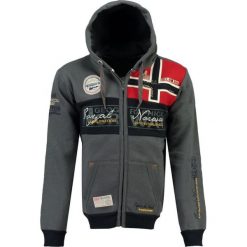 Geographical Norway bluza męska Flyer M ciemnoszara. Szare bluzy męskie Geographical Norway, m, bez wzorów, bez ramiączek, bez kaptura. Za 179.00 zł.