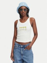 Billabong Top Day Trip EBJZT00456 Kremowy Regular Fit. Białe topy damskie Billabong, l, bez wzorów, z bawełny, bez kołnierzyka, bez ramiączek. Za 159.99 zł.
