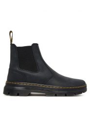 Dr. Martens Sztyblety Embury DM26002001 Czarny. Czarne botki męskie Dr. Martens, bez wzorów, z nubiku, bez obcasa, bez zapięcia. Za 799.99 zł.