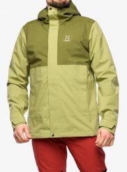 Kurtka membranowa męska Haglofs Koyal Proof Jacket. Zielone kurtki męskie Haglöfs, m, bez wzorów, z materiału, bez kaptura. Za 733.75 zł.
