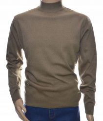 Sweter męski ze stójką z półgolfem półgolf z wełny wełniany XL brązowy. Brązowe swetry męskie Ombre, m, bez wzorów, z wełny, bez kołnierzyka, bez ramiączek. Za 151.28 zł.