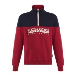 Bluza męska Napapijri B-Saturnia HZ. Czerwone bluzy męskie Napapijri, m, bez wzorów, casualowe, bez ramiączek, bez kaptura. Za 579.99 zł.