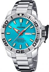 Zegarek Festina Zegarek męski Festina F20665-6 srebrny. Szare zegarki męskie Festina, bez wzorów, srebrne. Za 635.99 zł.