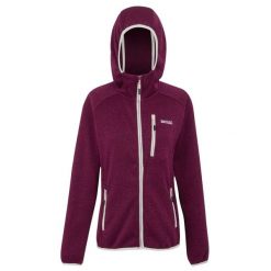 Damska Bluza Z Kapturem Newhill II Marl Full Zip. Czarne bluzy damskie Regatta, bez wzorów, sportowe, bez ramiączek, z kapturem. Za 96.99 zł.