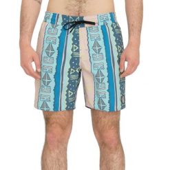 Spodenki kąpielowe męskie Volcom Lido Print. Niebieskie kąpielówki męskie Volcom, m, bez wzorów, z poliesteru. Za 232.25 zł.