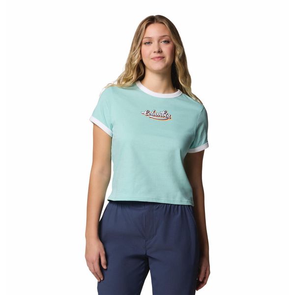 Columbia Koszulka Rolling Bend 2120001325. Niebieskie koszulki sportowe damskie Columbia, xs, bez wzorów, bez ramiączek. Za 71.99 zł.