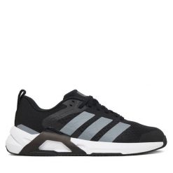 Buty na siłownię adidas. Czarne obuwie sportowe damskie Adidas, bez wzorów, bez zapięcia, na fitness i siłownię. Za 399.99 zł.