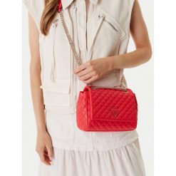 Torebka Guess. Pomarańczowe torebki do ręki damskie Guess, z aplikacjami, bez dodatków. Za 299.99 zł.