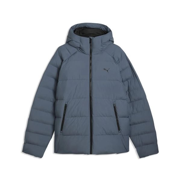 Męska kurtka z kapturem Mono PUMA. Niebieskie kurtki męskie Puma, m, bez wzorów, z materiału, klasyczne, z kapturem. Za 649.00 zł.