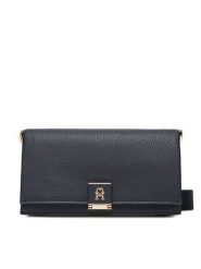 Tommy Hilfiger Torebka Th Her Mini Crossover Corp AW0AW17678 Granatowy. Niebieskie listonoszki damskie Tommy Hilfiger, bez wzorów, ze skóry, bez dodatków. Za 509.99 zł.