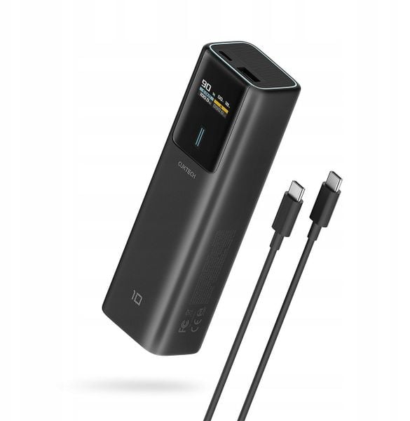 Powerbank Cuktech CKPB100PGLBL 150W 10000mAh USB-C USB-A - czarny. Czarne powerbanki Cuktech. Za 156.68 zł.