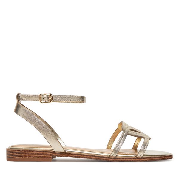 Sandały Aldo. Żółte sandały damskie Aldo, bez wzorów, bez obcasa, na płaskiej podeszwie, bez zapięcia. Za 329.99 zł.