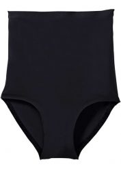 Bezszwowe figi shape, lekki stopień modelowania sylwetki. Czarne majtki damskie bonprix, z bawełny. Za 64.99 zł.