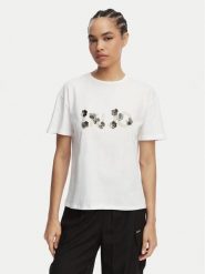 Liu Jo T-Shirt WA6238 JS923 Biały Regular Fit. Białe t-shirty damskie Liu Jo, s, bez wzorów, z bawełny, bez kołnierzyka, bez ramiączek. Za 299.99 zł.