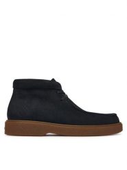 Calvin Klein Trzewiki HM0HM02256 Granatowy. Niebieskie botki męskie Calvin Klein, bez wzorów, z nubiku, bez obcasa, bez zapięcia. Za 749.99 zł.