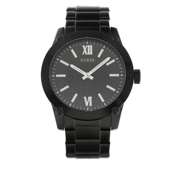 Zegarek Guess. Czarne zegarki męskie Guess, z aplikacjami. Za 799.99 zł.