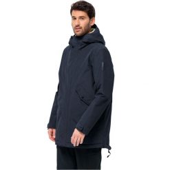 Kurtka turystyczna męska Jack Wolfskin Talforst. Niebieskie kurtki męskie Jack Wolfskin, m, bez wzorów, z bawełny, bez kaptura. Za 982.24 zł.