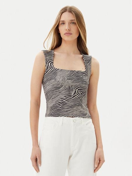 Vero Moda Top Million 10312751 Beżowy Slim Fit. Brązowe topy damskie Vero Moda, l, bez wzorów, z syntetyku, bez kołnierzyka, bez ramiączek. Za 59.99 zł.
