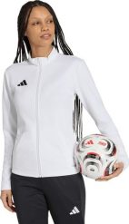 Bluza damska adidas Entrada 26 Track biała JZ6603 XS. Białe bluzy damskie Adidas, xs, bez wzorów, bez ramiączek, bez kaptura. Za 193.31 zł.