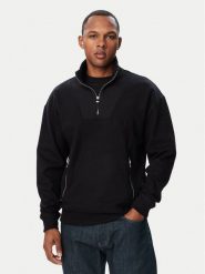 HUGO Bluza Derenzip Half Zip 50568234 Czarny Regular Fit. Czarne bluzy męskie Hugo, l, bez wzorów, bez ramiączek, bez kaptura. Za 629.99 zł.