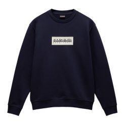 Bluza męska Napapijri B-Box Logo C. Niebieskie bluzy męskie Napapijri, m, bez wzorów, casualowe, bez ramiączek, bez kaptura. Za 259.99 zł.
