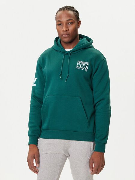 Adidas Bluza Graphic JX3059 Zielony Regular Fit. Zielone bluzy męskie Adidas, m, bez wzorów, z syntetyku, bez ramiączek, bez kaptura. Za 199.99 zł.