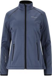 Damska kurtka softshellowa Endurance Zora XCS. Niebieskie kurtki sportowe damskie Endurance, bez wzorów, z materiału, bez ramiączek, bez kaptura, do biegania. Za 297.50 zł.