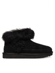Ugg Śniegowce W Classic Ultra Mini Chalet 1173832 Czarny. Czarne śniegowce damskie UGG, ze skóry, bez zapięcia. Za 789.99 zł.