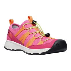 Buty juniorskie KEEN Motozoa Sneaker. Czerwone buty zimowe męskie Keen, bez wzorów, bez obcasa, bez zapięcia. Za 249.99 zł.