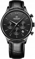 Zegarek Giewont Zegarek Męski Chronograph Sapphire Czarny GW6310-A1. Czarne zegarki męskie Giewont, bez wzorów. Za 213.53 zł.