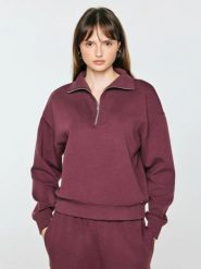 Bluza damska z golfem bordowa dariana 604. Czerwone bluzy damskie BIG STAR, l, bez wzorów, z bawełny, retro, bez ramiączek, bez kaptura. Za 199.99 zł.